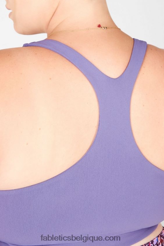 soutien-gorge mi-long simone en maille sculpturale femmes Fabletics 404P0T1938 violette
