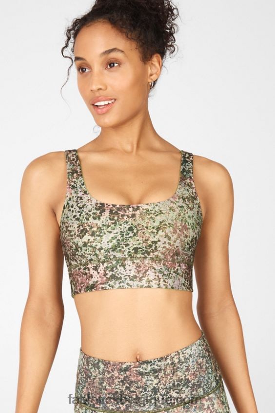 soutien-gorge réversible harlyn femmes Fabletics 404P0T1906 terre/agrumes verts