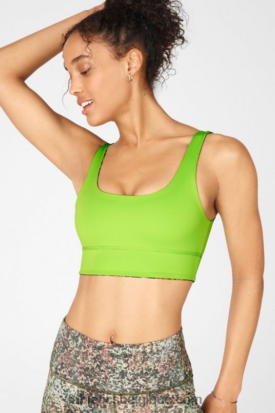 soutien-gorge réversible harlyn femmes Fabletics 404P0T1906 terre/agrumes verts