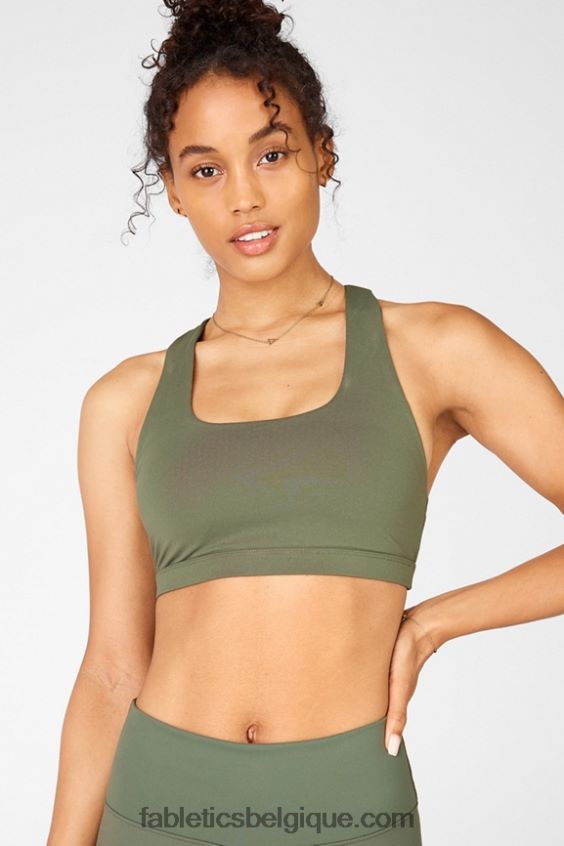 soutien-gorge sport impact moyen boost 125 femmes Fabletics 404P0T1810 safari/ rose du désert