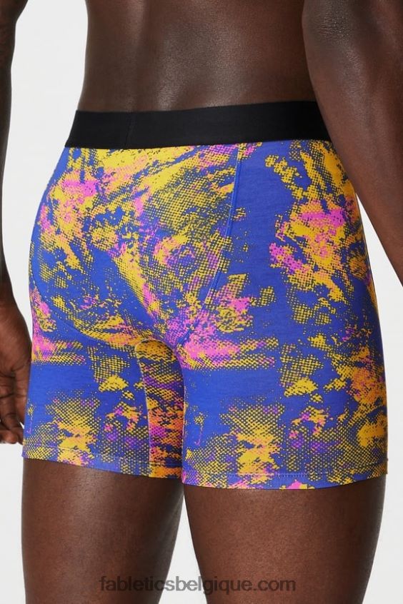 le boxer 24-7 195 Hommes Fabletics 404P0T3750 bruit ambiant jaune coucher de soleil