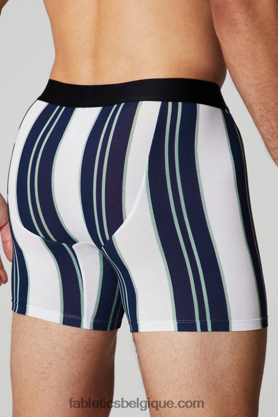 le boxer 24-7 195 Hommes Fabletics 404P0T3754 rayures mulligan marine collégiale