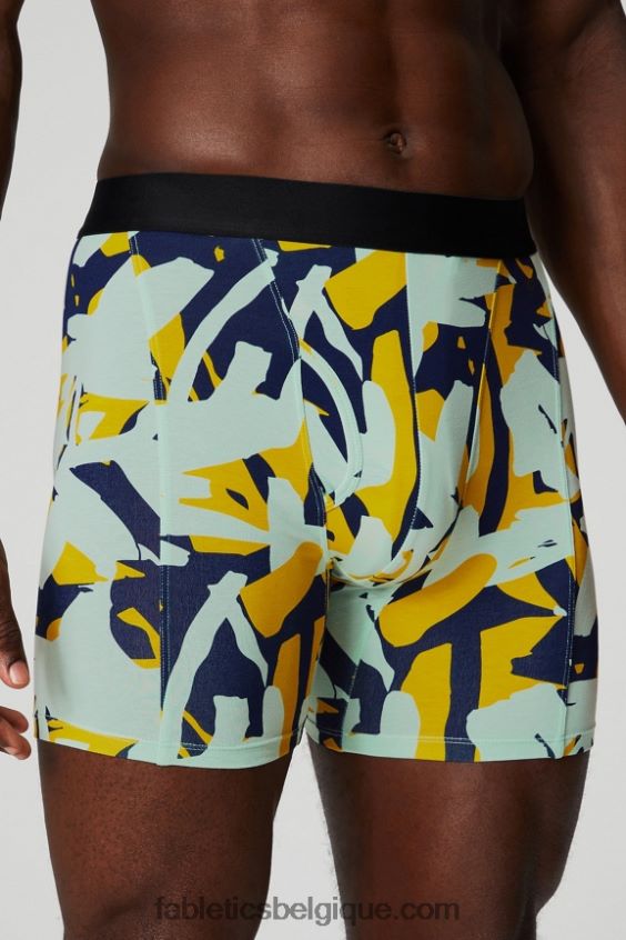 le boxer 24-7 196 Hommes Fabletics 404P0T3755 gouttes organiques de la marine collégiale