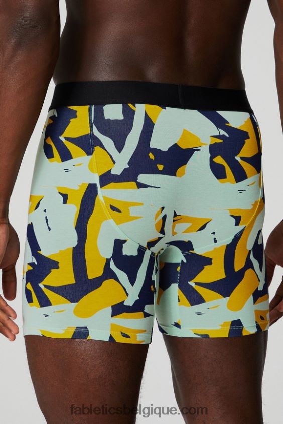 le boxer 24-7 196 Hommes Fabletics 404P0T3755 gouttes organiques de la marine collégiale