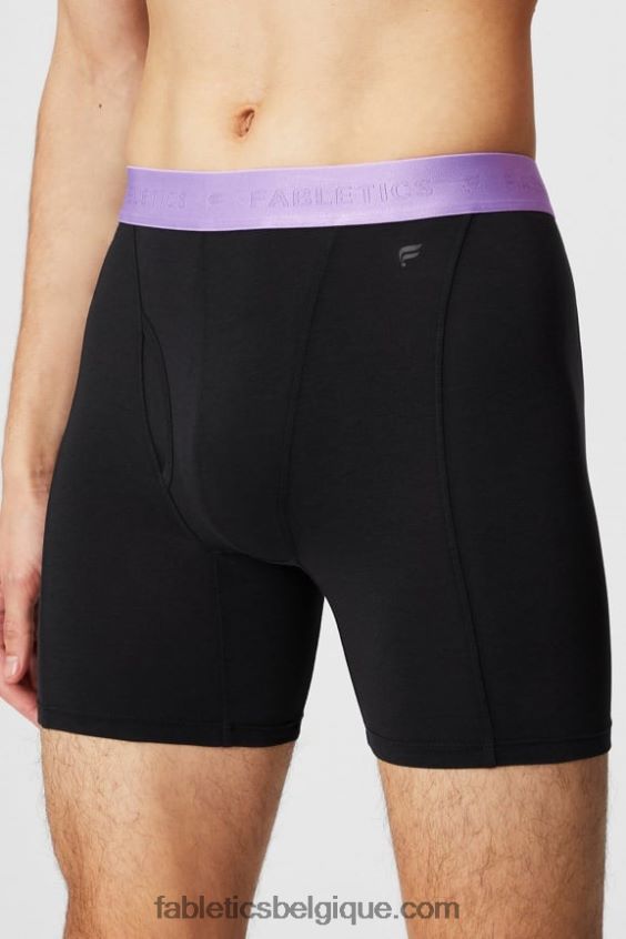 le boxer 24-7 196 Hommes Fabletics 404P0T3758 cosmos noir/violet