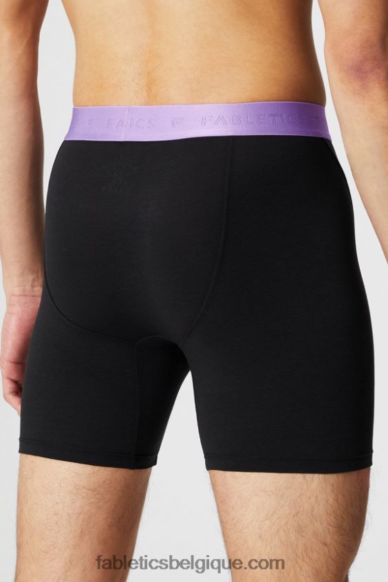 le boxer 24-7 196 Hommes Fabletics 404P0T3758 cosmos noir/violet