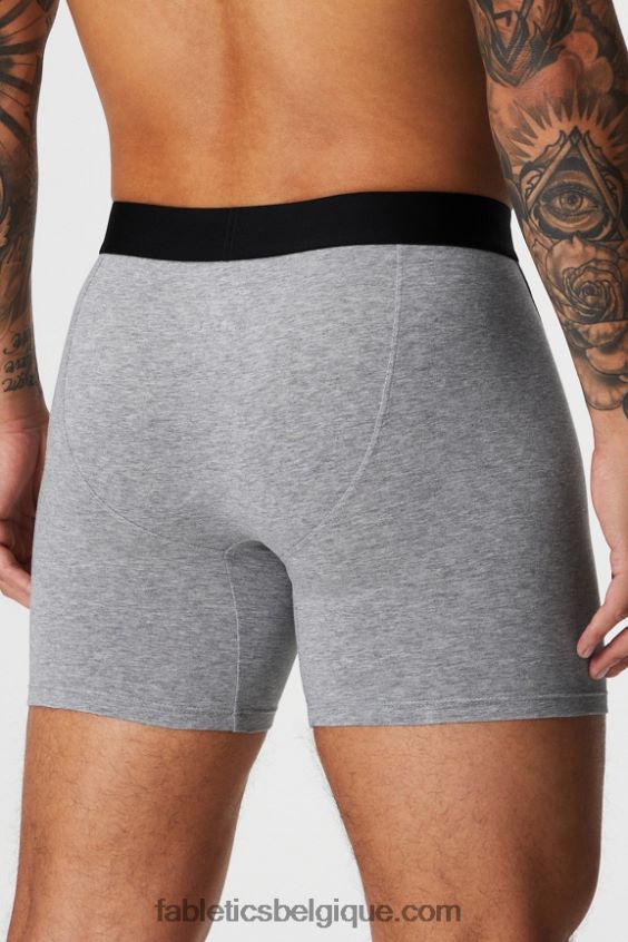 le boxer 24-7 197 Hommes Fabletics 404P0T3763 gris chiné classique
