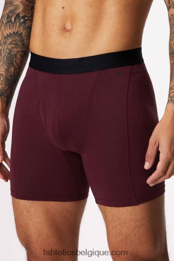 le boxer 24-7 198 Hommes Fabletics 404P0T3765 merlot