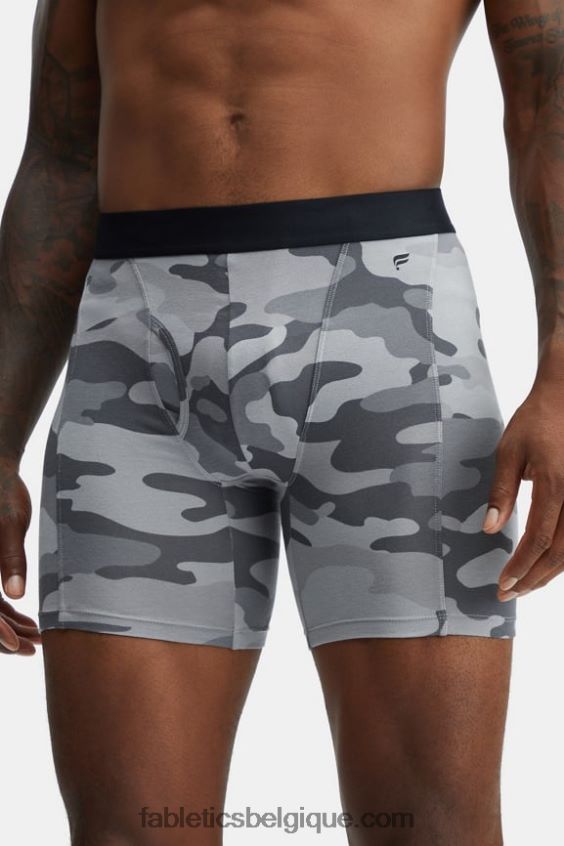 le boxer 24-7 199 Hommes Fabletics 404P0T3772 camouflage délavé gris ombre