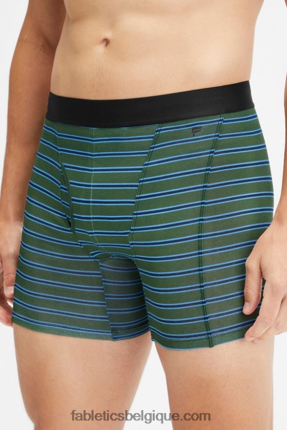 le boxer 24-7 200 Hommes Fabletics 404P0T3776 bande d'ombre verte tactique