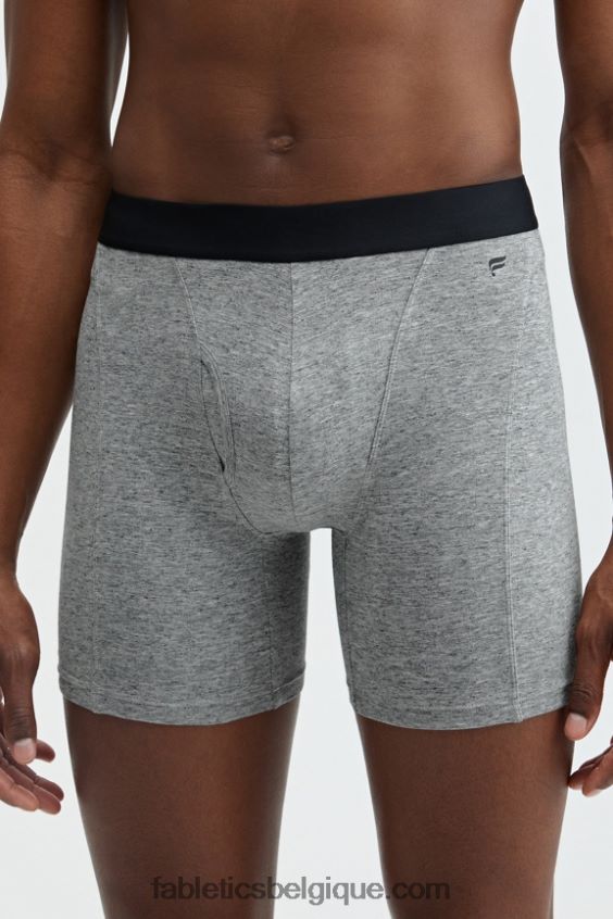 le boxer 24-7 200 Hommes Fabletics 404P0T3779 gris moyen chiné