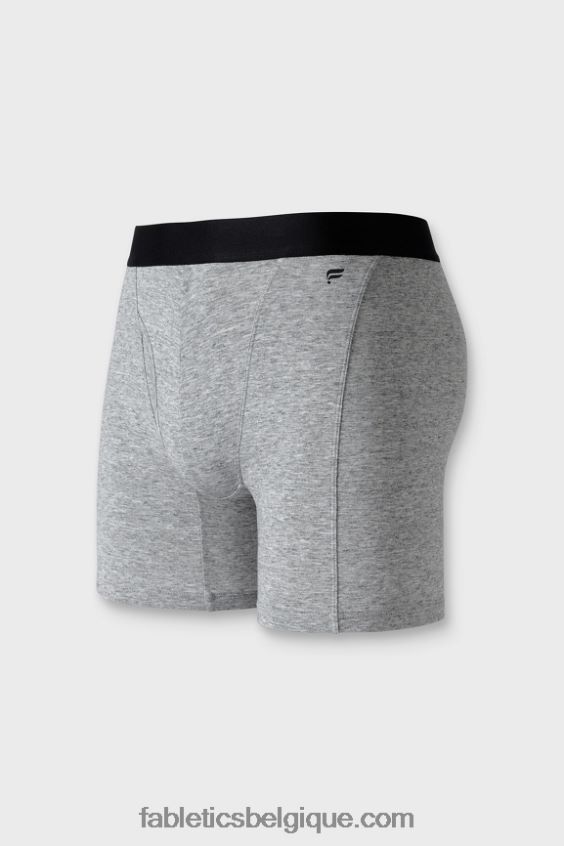 le boxer 24-7 200 Hommes Fabletics 404P0T3779 gris moyen chiné