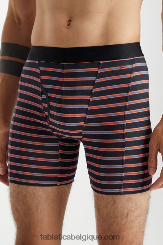 le boxer 24-7 201 Hommes Fabletics 404P0T3781 bande d'ombre orange nectar