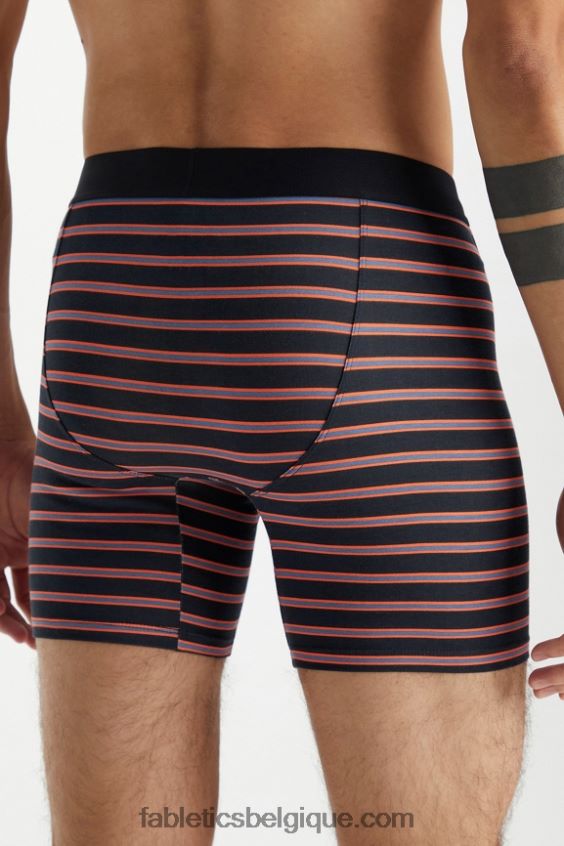le boxer 24-7 201 Hommes Fabletics 404P0T3781 bande d\'ombre orange nectar