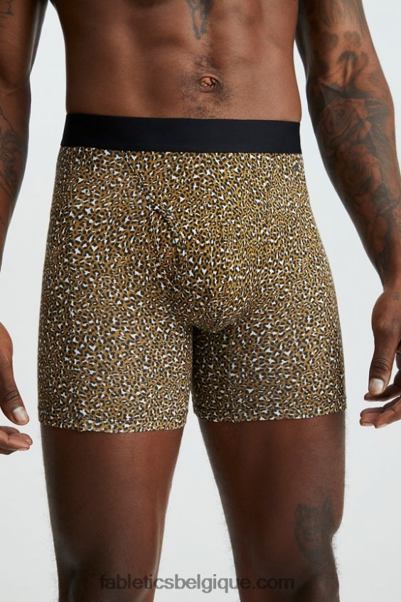 le boxer 24-7 201 Hommes Fabletics 404P0T3783 tache de léopard bronze foncé