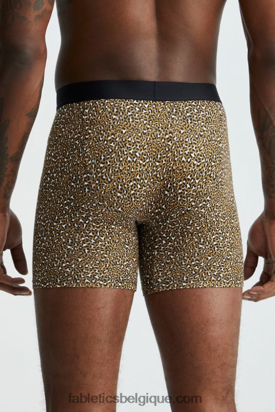 le boxer 24-7 201 Hommes Fabletics 404P0T3783 tache de léopard bronze foncé