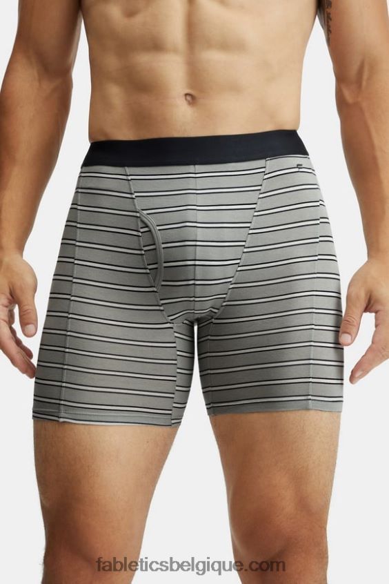 le boxer 24-7 201 Hommes Fabletics 404P0T3784 bande d'ombre gris ombre