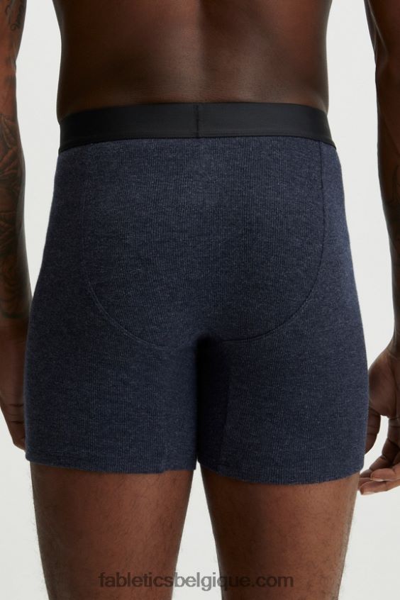 le boxer côtelé restoreknit Hommes Fabletics 404P0T3785 marine classique