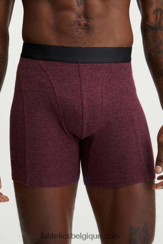 le boxer côtelé restoreknit Hommes Fabletics 404P0T3786 merlot