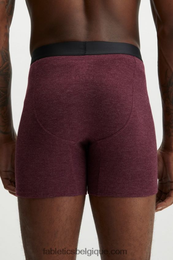 le boxer côtelé restoreknit Hommes Fabletics 404P0T3786 merlot