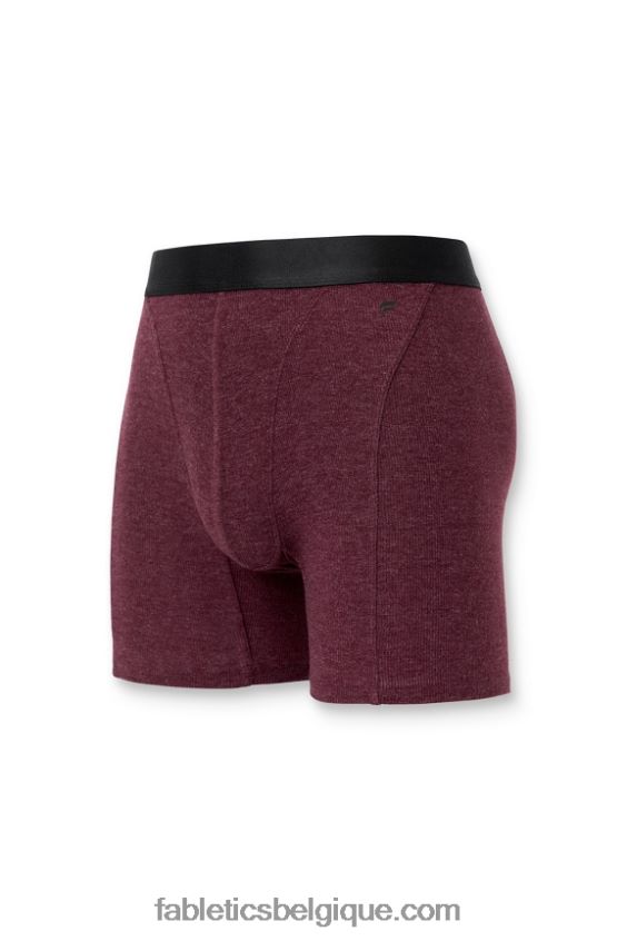 le boxer côtelé restoreknit Hommes Fabletics 404P0T3786 merlot