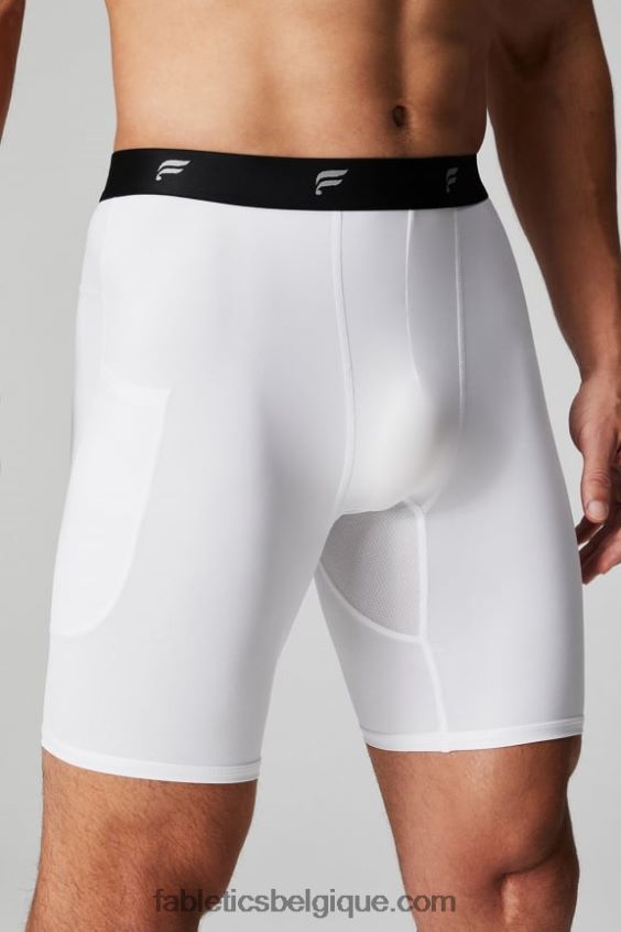le sous-vêtement court Hommes Fabletics 404P0T3116 blanc classique