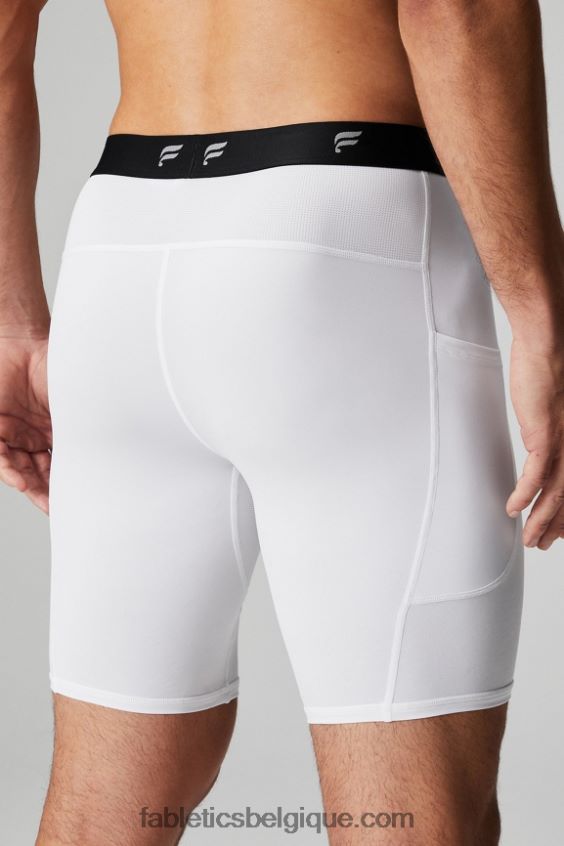 le sous-vêtement court Hommes Fabletics 404P0T3116 blanc classique