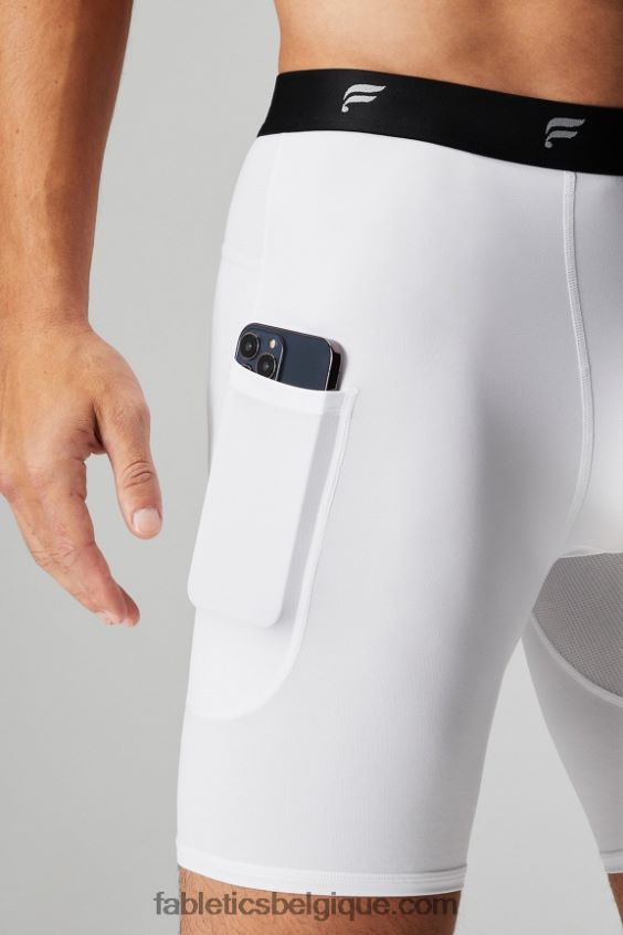 le sous-vêtement court Hommes Fabletics 404P0T3116 blanc classique