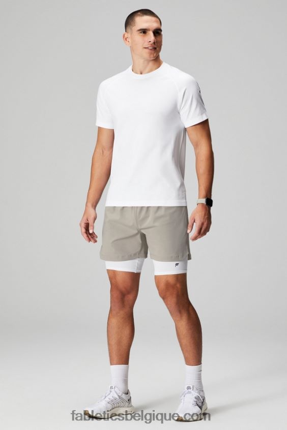 le sous-vêtement court Hommes Fabletics 404P0T3116 blanc classique