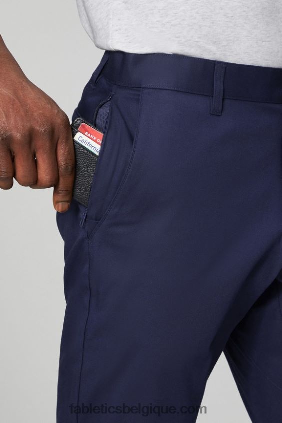 le chino high side (coupe classique) Hommes Fabletics 404P0T3063 bleu marine profond