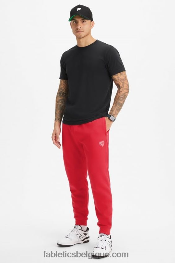 le jogger incontournable Hommes Fabletics 404P0T3092 coeur de bonbon cerise classique