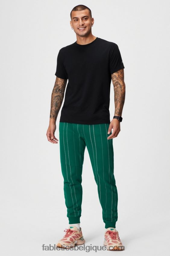 le jogger incontournable Hommes Fabletics 404P0T3093 bande de texture vert fairway