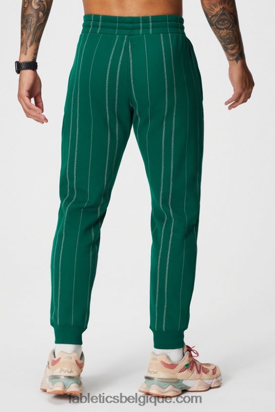le jogger incontournable Hommes Fabletics 404P0T3093 bande de texture vert fairway
