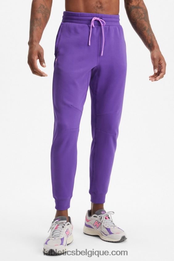 le jogger incontournable Hommes Fabletics 404P0T3094 suif violet