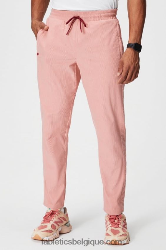 le pantalon club cord Hommes Fabletics 404P0T3090 ardoise rose