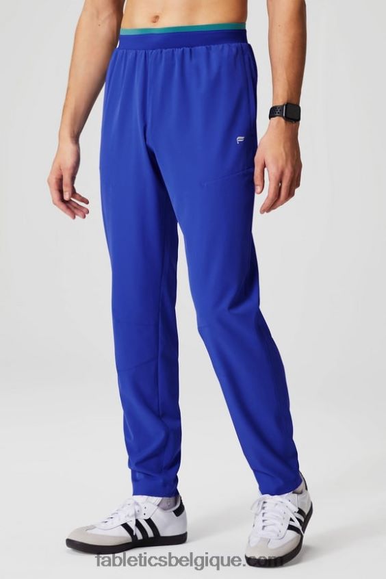 le pantalon fondamental Hommes Fabletics 404P0T3069 bleu oxford