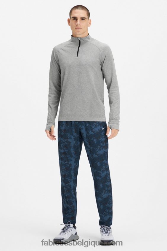 le pantalon fondamental Hommes Fabletics 404P0T3078 camo bleu marine classique