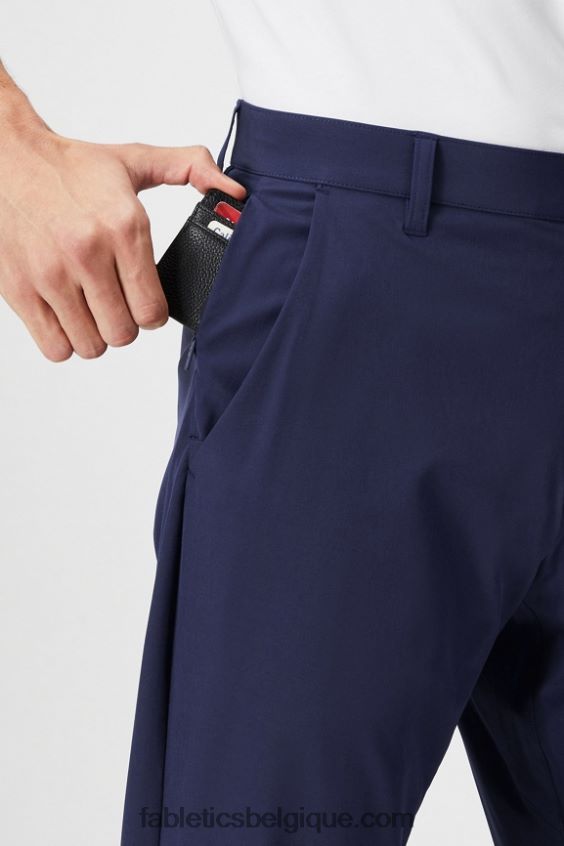 le seul pantalon (coupe classique) Hommes Fabletics 404P0T3037 bleu marine profond