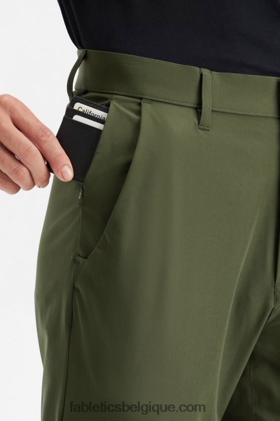 le seul pantalon (coupe classique) Hommes Fabletics 404P0T3043 mousse noire