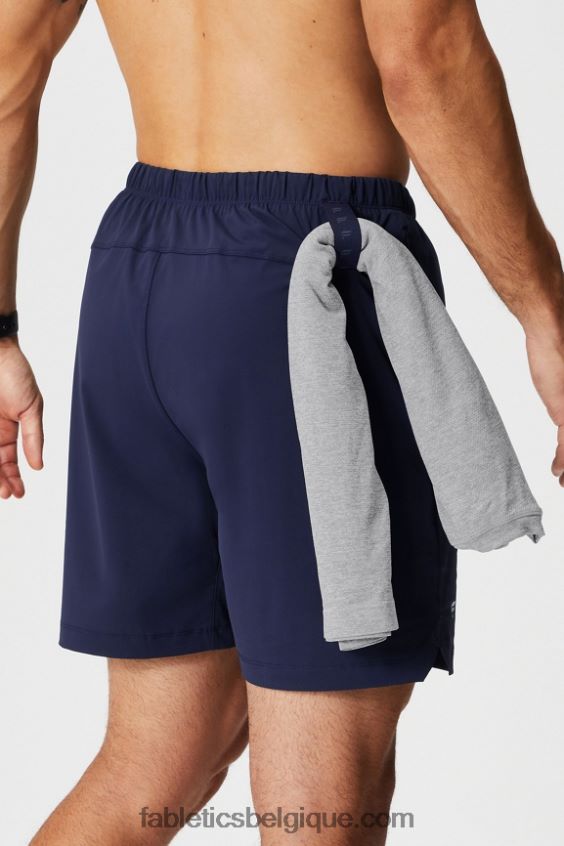 celui court (doublé) 140 Hommes Fabletics 404P0T3172 bleu marine profond