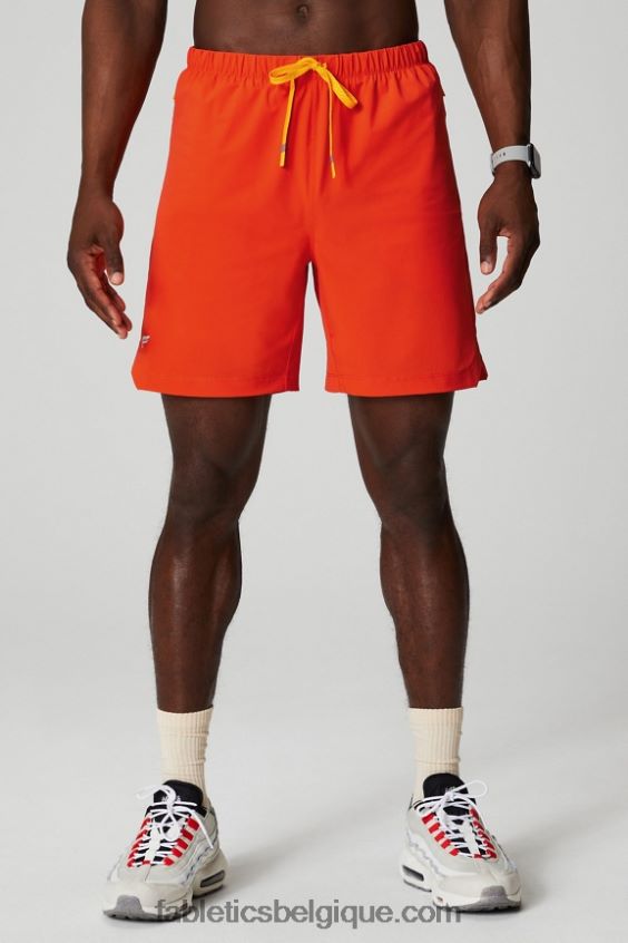 celui court (doublé) 140 Hommes Fabletics 404P0T3176 tomate ancienne