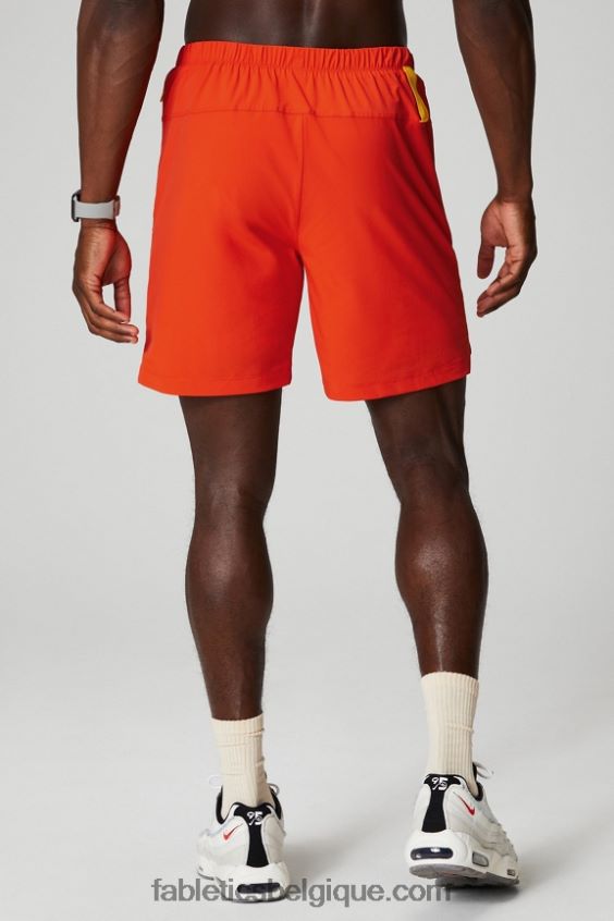 celui court (doublé) 140 Hommes Fabletics 404P0T3176 tomate ancienne