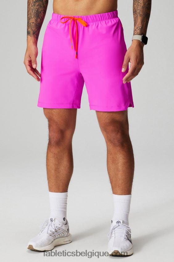 celui court (doublé) 141 Hommes Fabletics 404P0T3180 évasion rose