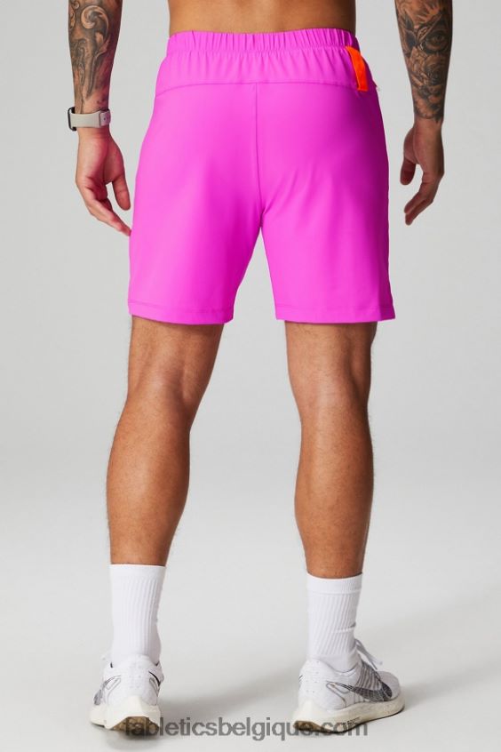 celui court (doublé) 141 Hommes Fabletics 404P0T3180 évasion rose