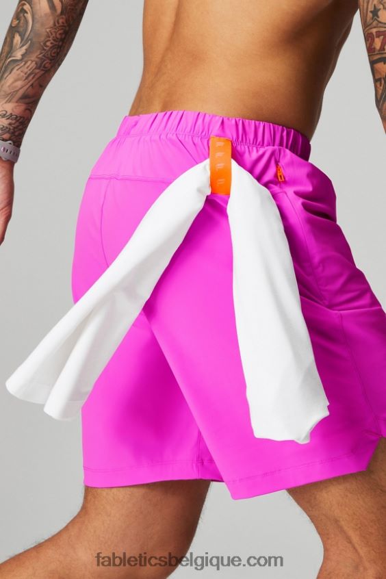 celui court (doublé) 141 Hommes Fabletics 404P0T3180 évasion rose