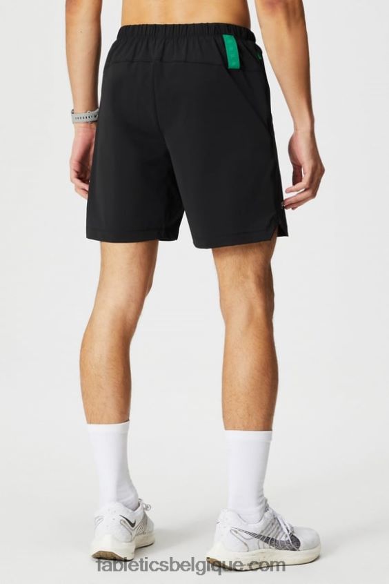 celui court (doublé) 141 Hommes Fabletics 404P0T3181 noir/vert herbe