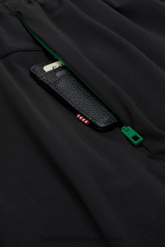 celui court (doublé) 141 Hommes Fabletics 404P0T3181 noir/vert herbe