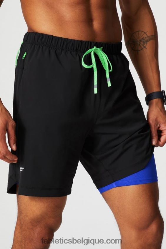 celui court (doublé) 142 Hommes Fabletics 404P0T3184 pointe de tilleul sauvage