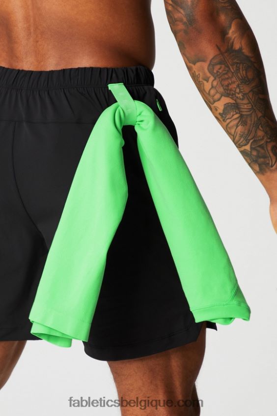 celui court (doublé) 142 Hommes Fabletics 404P0T3184 pointe de tilleul sauvage
