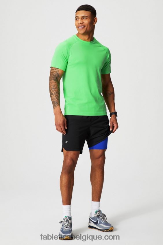 celui court (doublé) 142 Hommes Fabletics 404P0T3184 pointe de tilleul sauvage